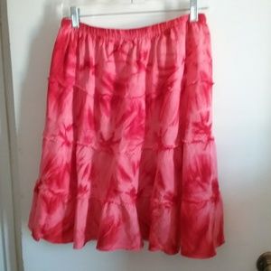 STUDIO WEST Tie Dye Flare Skirt